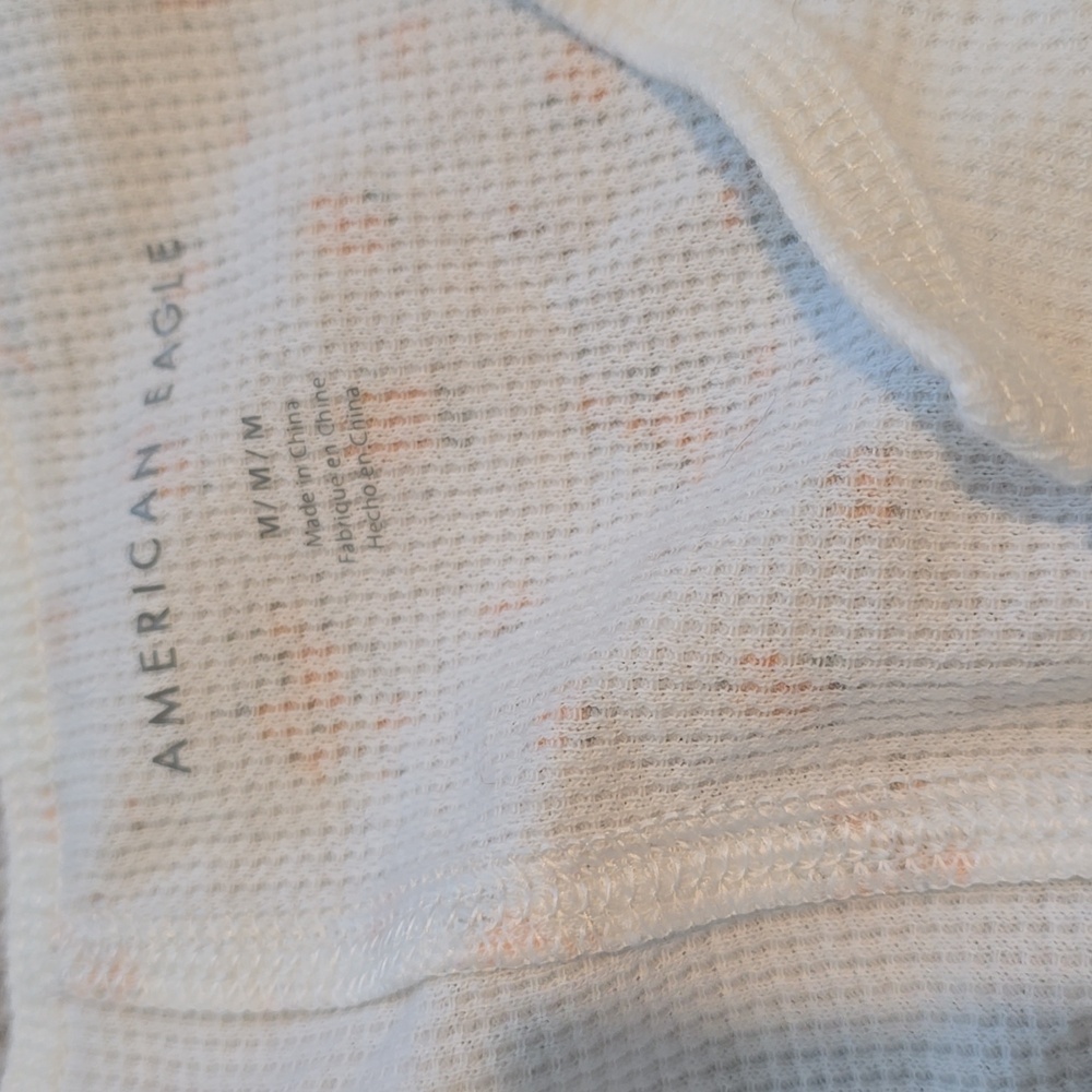 American Eagle Cropped Patchwork Shirt - image 2